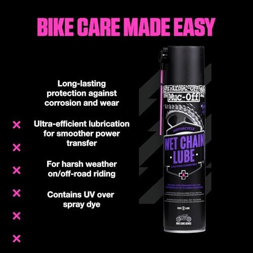Muc-Off Motorcycle Wet Weather Chain Lube, High Performance, 400ml