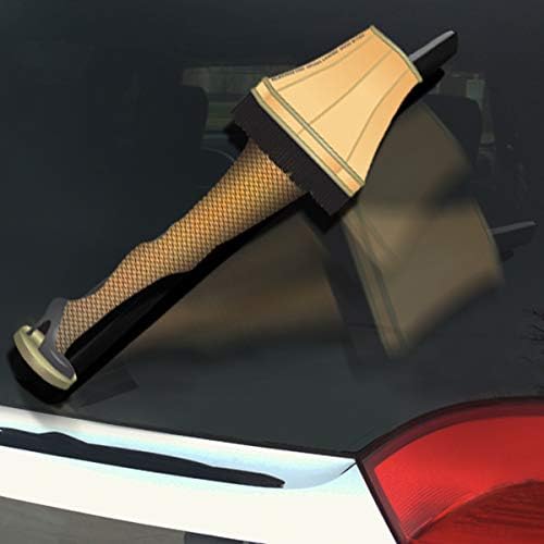 Leg Lamp WiperTags accessory for Christmas attach to rear vehicle wiper blades