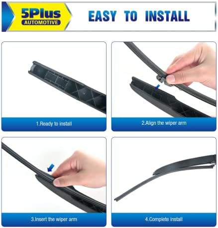 5 PLUS Custom-Fit 15" Back Wiper fits Ford Edge 2015-2024 Rear Wiper Blade
