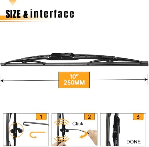 AUTOBOO 10" Rear Wiper Blade Replacement for Chevy Trax Buick Encore