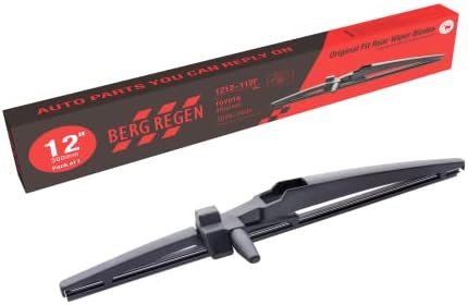 BERG REGEN Rear Wiper Blades 12 inch(12-F), Replacement For Toyota 4Runner 2009-2003, Back Windshield Wiper Blades +More Cars