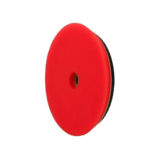 Maxshine 5" Universal Polishing Foam Pad for Finishing – Low Profile Hook & Loop Pad with Rubber Backing – Compatible with Long Throw DA Polishers – EVA Foam for Heat & Pressure Absorption