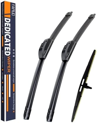 Replacement for Honda Pilot 2009-2015 Silent Wipers -FAPIUO Front and Rear Windshield Wipers 22"+21"+14" Full Blade Set (3 Pack) U/J HOOK