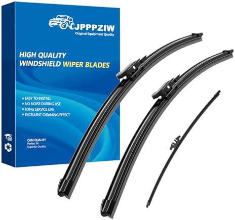 CJPPPZIW® Windshield Wipers-26"+22"+11" Replacement for 2011-2023 Ford Explorer/2013-2023 Police Interceptor Utility OEM Quality Premium All-Season Front Rear Wiper Blades (Pack of 3)