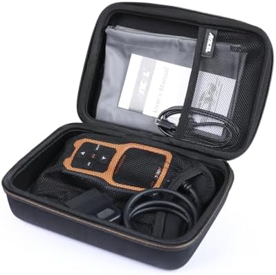 ANCEL Large Protective Case for OBD2 Scanner and Code Reader, Diagnostic Scan Tool Battery Tester, Storage Box (L) Compatible with ANCEL Products