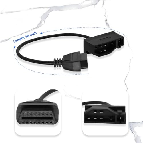 OBD1 to OBD2 Adapter for Ford 7 Pin to 16 Pin OBD2 Diagnostic Cable