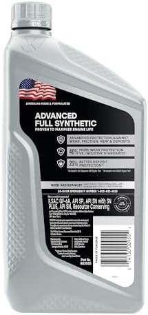 Valvoline Advanced Full Synthetic SAE 5W-30 Motor Oil 1 QT, Case of 6