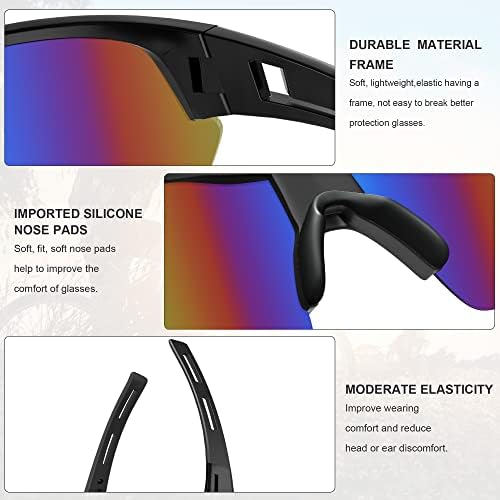 Tinted Safety Glasses for Men, ANSI Z87.1& UV Eye Protection Glasses