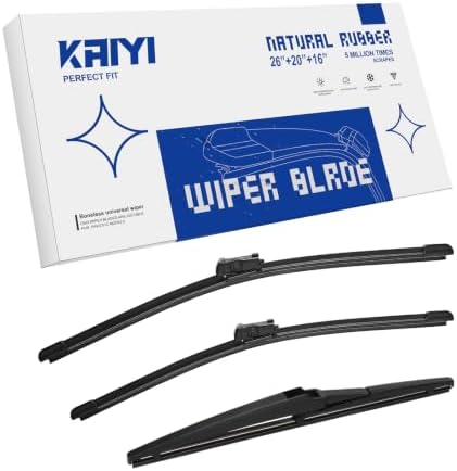 KAIYI 3 Pack Windshield Wipers Compatible with Lexus RX350 2016-2021