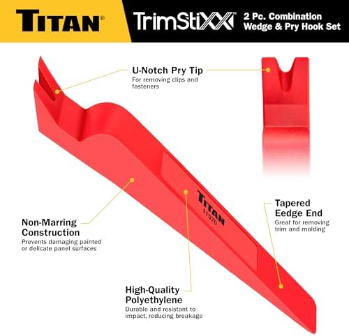 Titan 11568 2-Piece Combination Wedge and Pry Hook Set