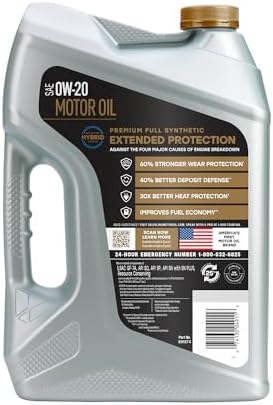 Valvoline Extended Protection Full Synthetic Motor Oil SAE 0W-20 5 QT