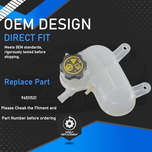 Engine Coolant Reservoir Tank with Cap Fit for Chevrolet Spark
