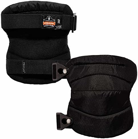 Ergodyne ProFlex 230 Soft Cap Knee Pads, Buckle Closure, Black