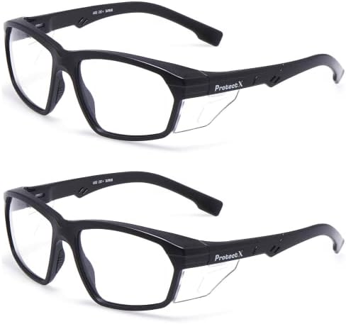ProtectX Classic Safety Glasses, Anti-Fog Scratch Resistant Lenses