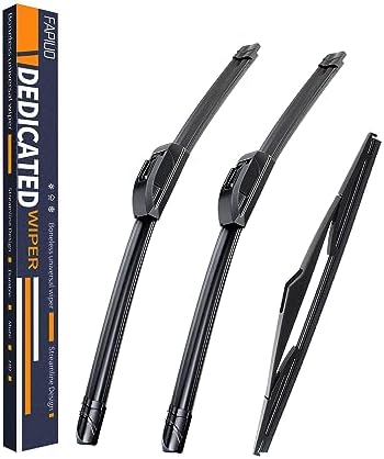 Replacement for Hyundai Tucson 2010-2015 Silent Wipers -FAPIUO Front and Rear Windshield Wipers 26"/16"+12" Full Blade Set (3 Pack)