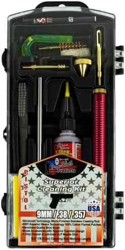 Pro-Shot Gun Cleaning Kits: Universal, Rifle, Pistol, and Shotgun Cleaning Kits with Premium Stainless Micro-Polished Rods, Brushes, Jags, Patches, CLP & Grease – Made in USA