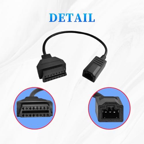 OBD1 to OBD2 Adapter Fits for Honda 3Pin OBD Diagnostic Cable Connector
