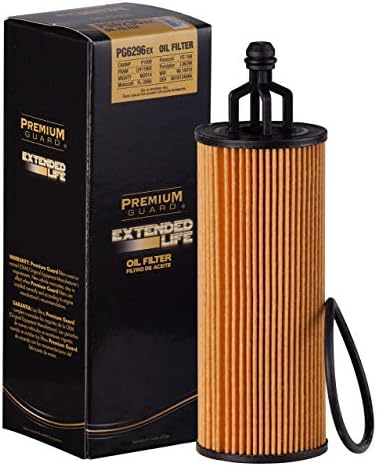 PG PG6296EX Extended Performance Oil Filter | Fits 2011-2025 Jeep Grand Cherokee 3.6L; 2012-2026 Wrangler 3.6L; 2014-2022 Cherokee 3.2L