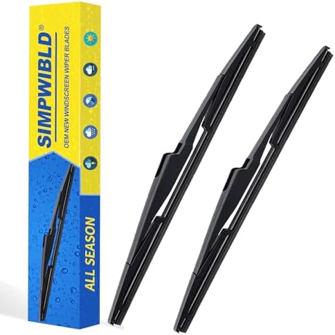 13 Inch Rear Wiper Blade for 2013-2018 Hyundai Santa Fe/Santa Fe Sport/2013-2019 Hyundai Santa Fe XL Windshield Wiper Blade Set (Set of 2)