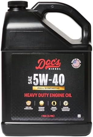 Doc's Diesel 5W-40 Full Synthetic Heavy Duty Oil, CK-4 Cold Start, 1 Gal