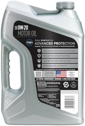 Valvoline Advanced Full Synthetic SAE 0W-20 Motor Oil 5 QT