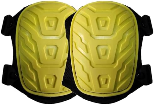 SUJAYU Work Knee Pads for Men Construction, Gardening Knee Pads for Work, Kneepads for Construction, Rodilleras de Trabajo Rodilleras Para Dolor de Rodillas (Yellow)