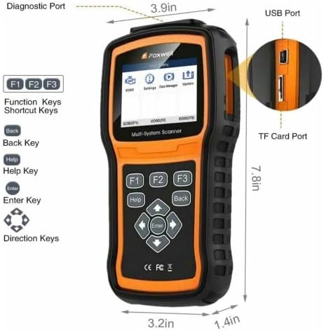 FOXWELL NT530 for BMW - All Systems, All Maintenance Service - Bidirectional Diagnostic Scan Tool OBD2 Scanner Automotive Code Reader ABS Bleed SRS Airbag SAS TPMS TPS EPB Oil Reset CKP