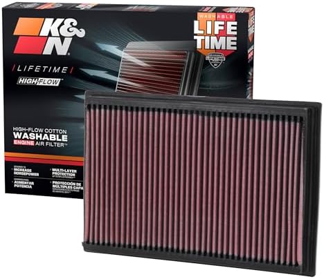 K&N High-Flow Original Lifetime Engine Air Filter: Increase Power: Premium, Washable: Compatible with 1992-2011 FORD/LINCOLN/MERCURY: Crown Victoria, Town Car, Grand Marquis, Marauder, 33-2272