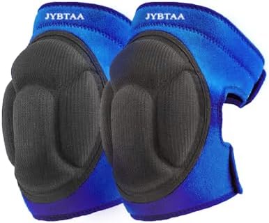 Garden Knee Pads for Women Men, Adjustable Non-Slip Straps, Blue S, 1 Pair