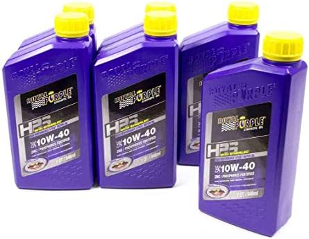 Royal Purple (36140-6PK HPS 10W-40 Synthetic Motor Oil with Synerlec Additive Technology - 1 Quart, (Case of 6)