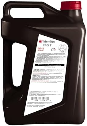 Idemitsu IFG7 0W-16 SP/GF-6B Full Synthetic Motor Oil – 5 Qt, Case of 4