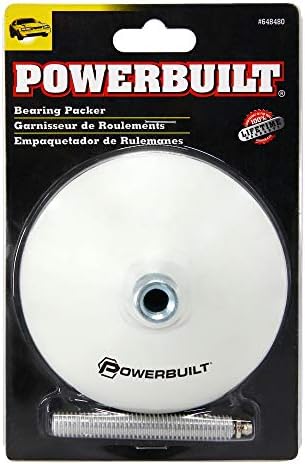 Powerbuilt Universal Bearing Packer, Fits 1/2" Inner Diameter, 4-3/8" Outer Diameter Bearings, Compatible with All Grease Guns - 648480