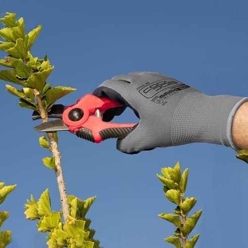 COOLJOB 10/20 Pair Safety Work Gloves for Men Women Non-slip, Nitrile Rubber Coated Working Garden Yard Gloves Bulk with Grip