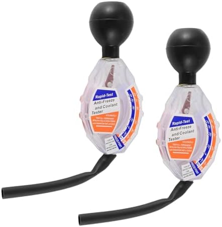 2PCS Coolant Tester Accessory, Dial Type Antifreeze Coolant Car Battery Hydrometer Tester, Automotive Anti-Freeze Battery Liquid Densitometer Coolant Tester, Car Accessories