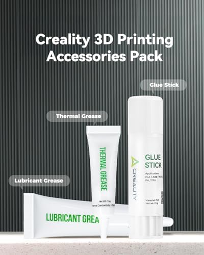 Creality 3D Printer Accessories Pack, 3D Printer Glue Stick&Thermal Grease&Lubricant Grease, Improve Printing Quality, Extend Service Life of Accessories