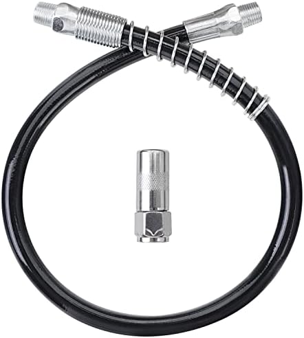 UTOOL 18 Inch Resin Spring Flex Hose, 1 Normal Coupler, 1/8 NPT Threads