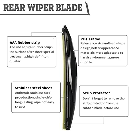 Rear Windshield Wiper Arm & Blade Assembly for Kia Seltos 2019-2024