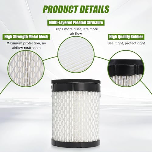Podoy 140-3280 Air Filter 2PACK Compatible with Onan 3600-4000 RV Generator