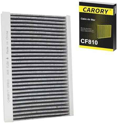 CARORY Cabin Air Filter w/Activated Carbon for Jeep Compass (2017-2026), Renegade (2015-2024), Fiat 500X (2016-2023), 500L (2014-2020), Dodge Hornet (2023-2025), OE# 68267921AA, CF11810, CF810
