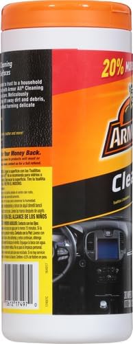Armor All Interior Car Cleaning Wipes, Car Wipes for Dirt and Dust, 30 Count (Pack of 2)