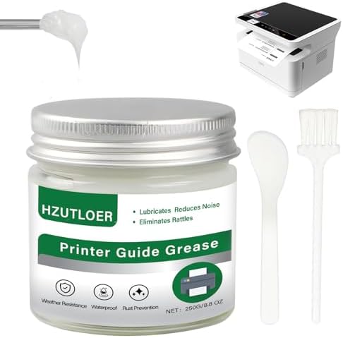 250g White Lubricating Grease,Noise Reduction,Rustproof & Long-Lasting for Printer,3D Printer,Automotive,Plastic Gear Parts,Door Window Track