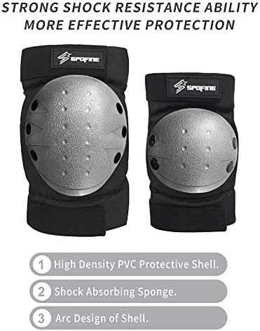 Kids Bike Helmet, Toddler Helmet for Youth Adult, Knee Pad Elbow Pad Wrist Guard Protective Gear Set for Skateboard, Bike, Skating, Cycling