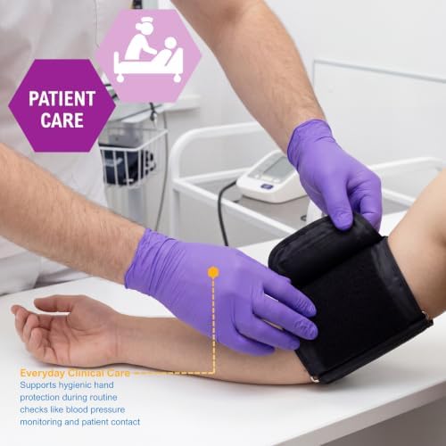 MedPride Powder-Free Nitrile Exam Gloves, Large, Large (Pack of 100)