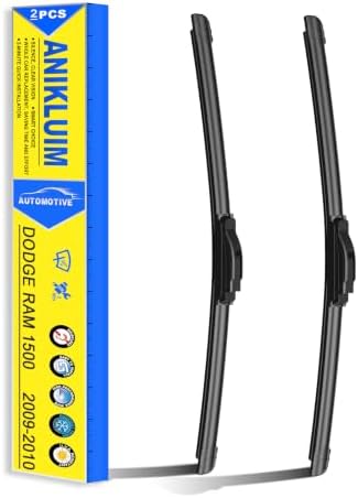22 Wiper Blades 2 PACK Replacement for Dodge Ram 1500 2009-2010