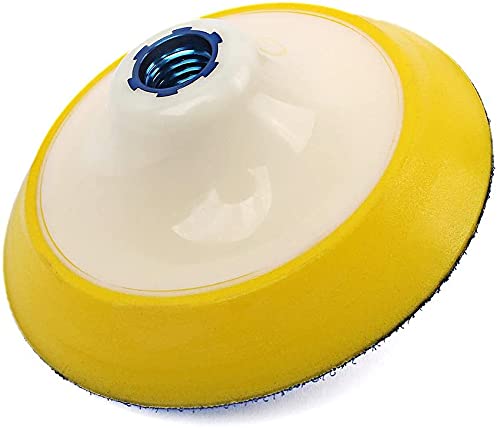 5" inch Hook and Loop Rotary Backing Pad with 5/8"-11 Thread for Sanding/Polishing Pads Angle Grinder