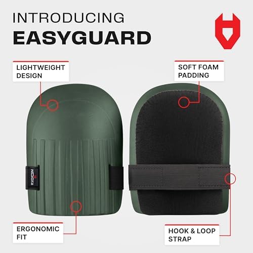 NoCry Gardening Knee Pads for Women and Men – Waterproof Foam Padding in a Lightweight Yet Durable Design; Easy to Wear with Adjustable Elastic Hook-and-Loop Straps – Ideal for the Garden and Yard Work