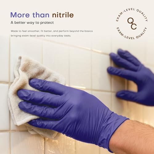 Supmedic SUP Exam Plus® Nitrile Gloves, Powder-Free Disposable Lab Violet