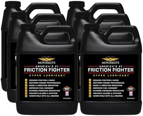 MotorKote Hyper Lubricant Heavy Duty Engine Treatment | Friction Reducer for Gas & Diesel Engines | 32 oz., 6-Pack