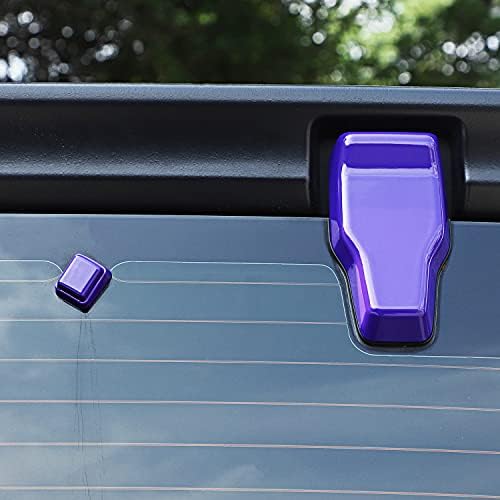 Rear Tail Door Window Hinge & Rain Wiper Nozzle Decorative Cove Fit for 2018-2026 Jeep Wrangler JL JLU(Purple)