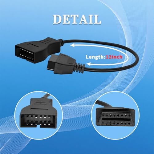OBD1 to OBD2 Cable for GM 12 Pin to 16 Pin OBD Diagnostic Adapter Cable